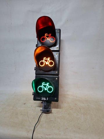 Groen - Stoplicht - Plastic - Fietsers stoplicht