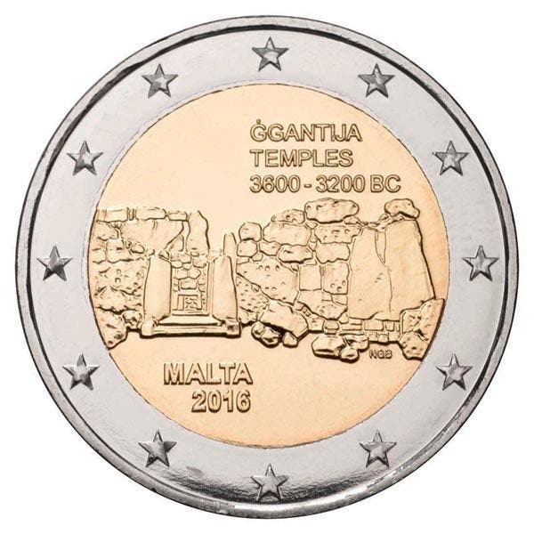 Malta 2 Euro Ggantija 2016 UNC, Postzegels en Munten, Munten | Europa | Euromunten, Verzenden