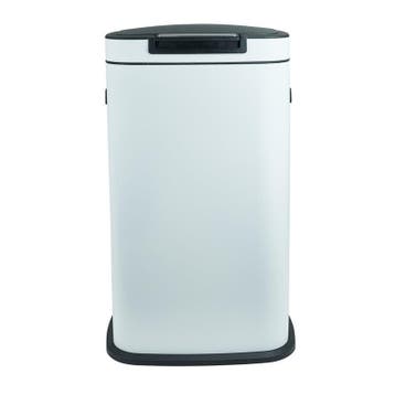 Afvalemmer push - wit - 38 liter, Verzenden, Nieuw