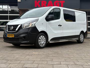 Nissan NV300 L2H1 | Financial Lease voor 308 p/mnd, Stof, Gebruikt, Overige carrosserieën, Wit