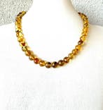 Natuurlijke Baltische amber ketting 48 cm, hele stenen