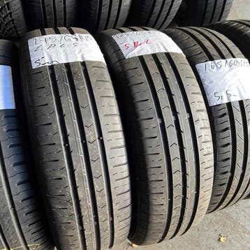 2 x Continental PremiumContact 5 175-65-15 Zomerbanden 5mm, Gebruikt, 15 inch, 175 mm, Ophalen of Verzenden