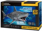 3D Puzzel - National Geographic Witte Haai (72 stukjes) |, Verzenden, Nieuw