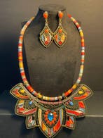 Indische Koninklijke Set in Goud en Meerkleurig –