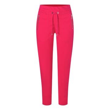 MAC • fuchsia Easy active broek • 36, Kleding | Dames, Broeken en Pantalons, Verzenden, MAC, Nieuw, Roze