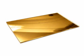 Donkergoudkleurige spiegel acrylplaat voor (laser)snijden e, Ophalen of Verzenden, Nieuw