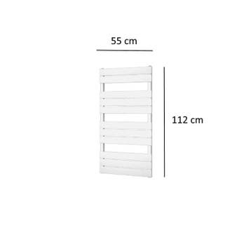 Designradiator Plieger Genua 558 Watt Zijaansluiting 112x55, Ophalen of Verzenden, Nieuw