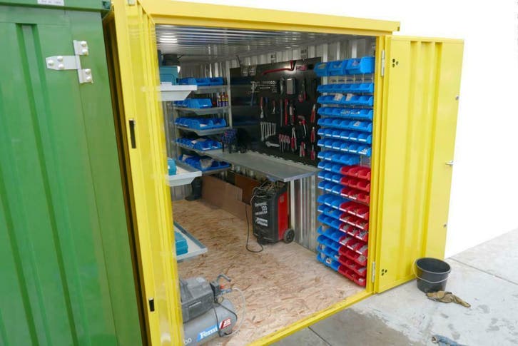 Koop nu! Demontabele opslagruimte voor de werkplaats, Doe-het-zelf en Verbouw, Containers