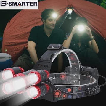 ESMARTER Sensor Hoofdlamp - 5x Super Bright LED, Waterdicht, Verzenden, Nieuw