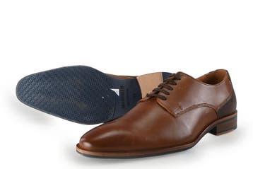Manfield Veterschoenen in maat 41 Cognac, Kleding | Heren, Schoenen, Manfield, Overige kleuren, Verzenden, Zo goed als nieuw