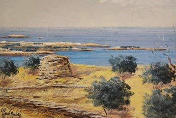 Europese school (XX) - Amanecer en el mar