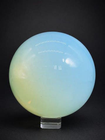 Opalite kristallen bol | Etherische Blauw-Geel