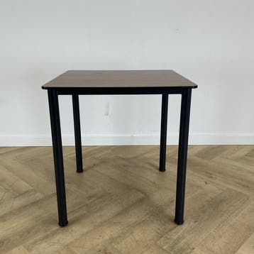 Eromes kantinetafel 70x70 cm,  bruin - antraciet, Ophalen of Verzenden, Gebruikt, Bureau