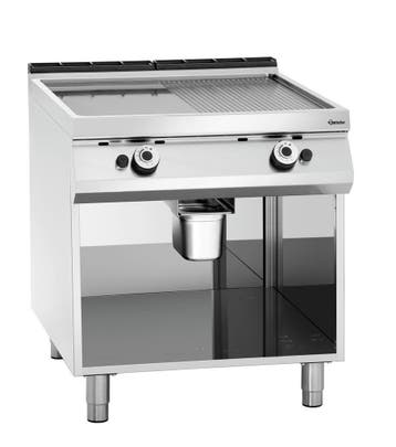 Bartscher Gas Bakplaat | 1/2 Geribbeld 1/2 Glad | 18kW | Ser, Zakelijke goederen, Horeca | Keukenapparatuur, Ophalen of Verzenden