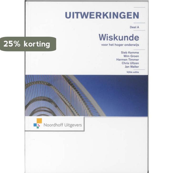 Wiskunde HO A - uitwerkingen 9789001702496 Sieb Kemme, Boeken, Schoolboeken, Gelezen, Verzenden