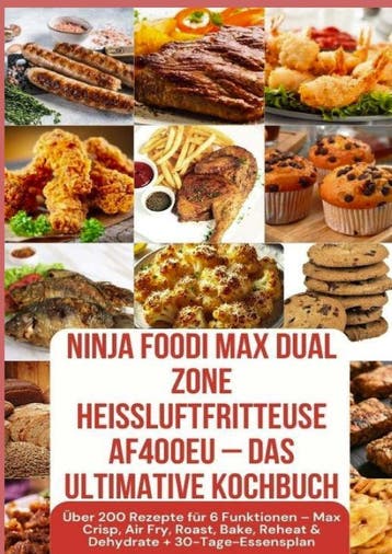 Ninja Foodi Max Dual Zone Heißluftfritteuse Af400Eu – Das Ul, Ophalen of Verzenden, Nieuw, Julia Backfry