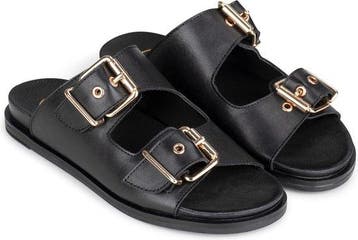 PS Poelman ARAN Dames Sandalen - Zwart - Maat 39 (Slippers), Verzenden, Nieuw