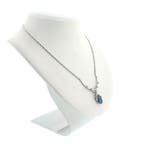 Witgouden cobra schakelcollier met triplet opaal en diama..., Gebruikt, Overige kleuren, Ophalen of Verzenden, Met edelsteen