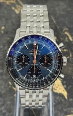 Breitling	Navitimer B01 Chronograph 43mm - Blue Chrono - New, Staal, Staal, Breitling, Polshorloge
