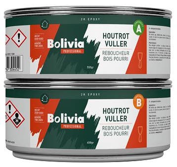 Bolivia houtrotvuller epoxy set 1 kg, Verzenden, Nieuw
