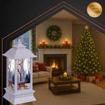 Ruhhy Witte LED kerstlantaarn met sneeuwpopmotief en warm..., Diversen, Kerst, Ophalen of Verzenden, Nieuw