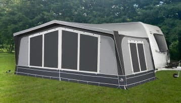 Dorema Diamond XL300 mt.15 gepast model, Caravans en Kamperen, Voortenten en Luifels, Ophalen, Zo goed als nieuw, Dorema
