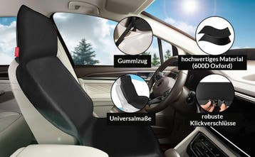 Autostoelhoes Zwart 160x66cm (Voor in Huis), Verzenden, Nieuw