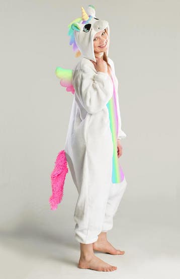 KIMU® Onesie Regenboog Pegasus Pak XS-S of 152-158 Eenhoornp, Carnaval, Nieuw, Ophalen of Verzenden, Kleding