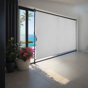 Zonnescherm Taija met handslinger - 200 x 310 cm, lichtgrijs, Verzenden, Nieuw