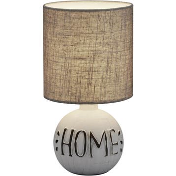LED Tafellamp - Trion Ernami Home - E14 Fitting - Rond - Mat, Huis en Inrichting, Ophalen of Verzenden, Nieuw, Keramiek, Overige fittingen