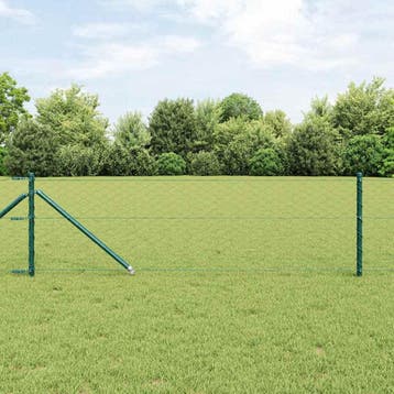 vidaXL Hexagonale Schutting met Palen 25 x 0,6 m PVC-Coated, Verzenden, Nieuw, IJzer