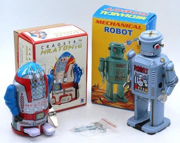 Cragstan - Blikken speelgoed - Mechanical Robot, Mr. Atomic