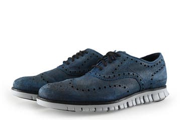 Cole Haan Veterschoenen in maat 40 Blauw, Cole Haan, Gedragen, Veterschoenen, Verzenden