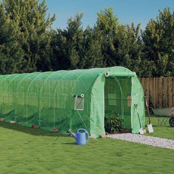 vidaXL Tuinkas met stalen frame 12 m² 6x2x2 m groen, Verzenden, Nieuw