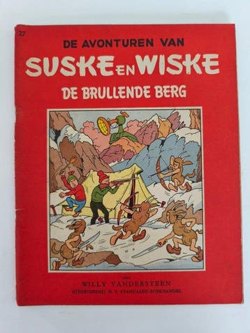 Suske en Wiske RV-27 - De brullende berg - 1 Album - Eerste, Nieuw