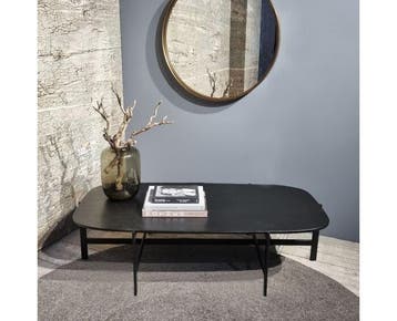 Salontafel Dark Bronze metaal 147x71 cm, Huis en Inrichting, Tafels | Salontafels, Ophalen of Verzenden, Nieuw
