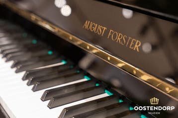 August Förster 116 PE Messing piano - 272826, Zo goed als nieuw, Zwart