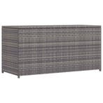 vidaXL Tuinbox 120x50x60 cm poly rattan grijs, Tuin en Terras, Verzenden, Nieuw