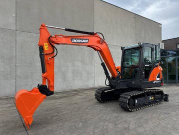 Veiling: Midigraafmachine Doosan DX55-9C Diesel 2019, Ophalen, Graafmachine