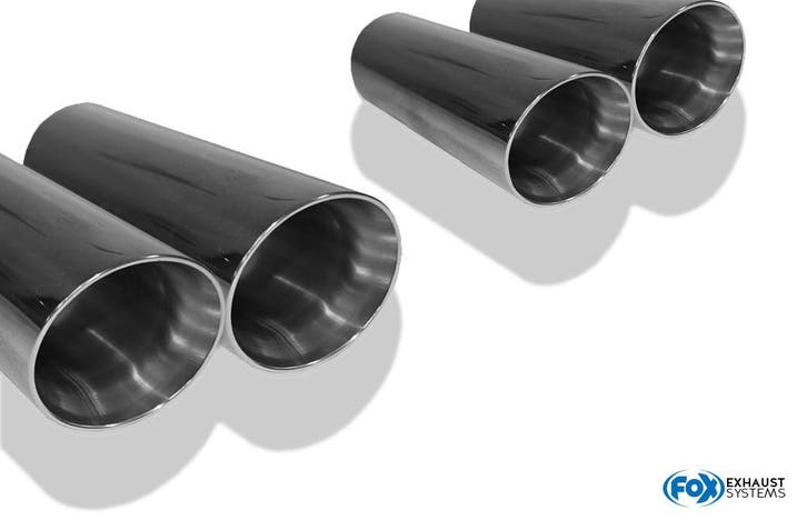 FOX VW Polo AW1 GTI einddemper uitgang rechts/links - 2x100, Auto-onderdelen, Uitlaatsystemen, Nieuw, Verzenden