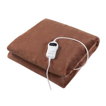 [en.casa] Elektrische deken Archi warmtedeken 200x150 cm bru, Verzenden, Nieuw