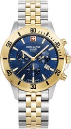 Swiss Alpine Military 7024.9145 Cruiser chronograaf horloge, Overige merken, Staal, Verzenden, Polshorloge
