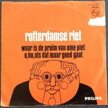 vinyl single 7 inch - Rotterdamse Riet - Waar Is De Pruim..., Verzenden, Zo goed als nieuw, 7 inch, Pop
