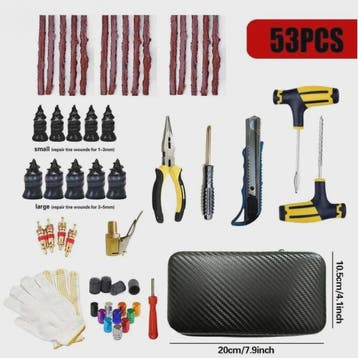 Universele Bandenreparatieset - Noodreparatiegereedschap voo, Verzenden, Nieuw