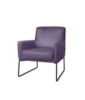 Fauteuil Bach - fauteuils - Paars, Nieuw, Leer