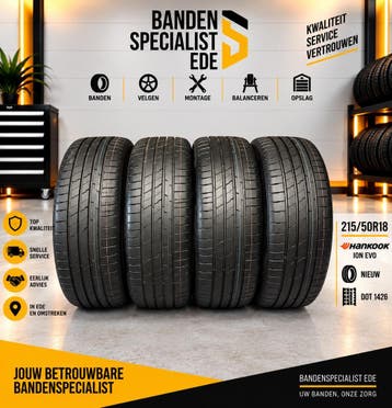 215/50/18 HANKOOK ION EVO NIEUW DOT 1426 4 STUKS €350,-, Auto-onderdelen, Ophalen, 18 inch, 215 mm, Nieuw