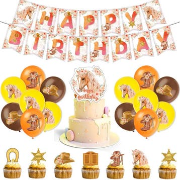 44-delige party en decoratie set Sweet Horse, Verzenden, Nieuw, Overige soorten