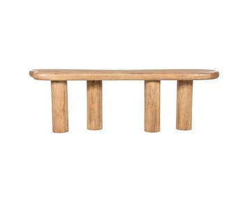 Sidetable Nigel 240x55cm - naturel | Eleonora, Ophalen of Verzenden, Nieuw