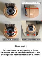 Poppenogen slaapogen voor plastic ( vinyl ) poppen., Verzenden, Nieuw, Accessoires