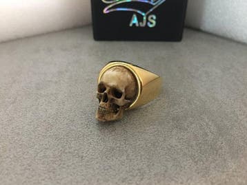 AJS - Handgemaakt Vrijmetselaar Memento Mori Latijnse